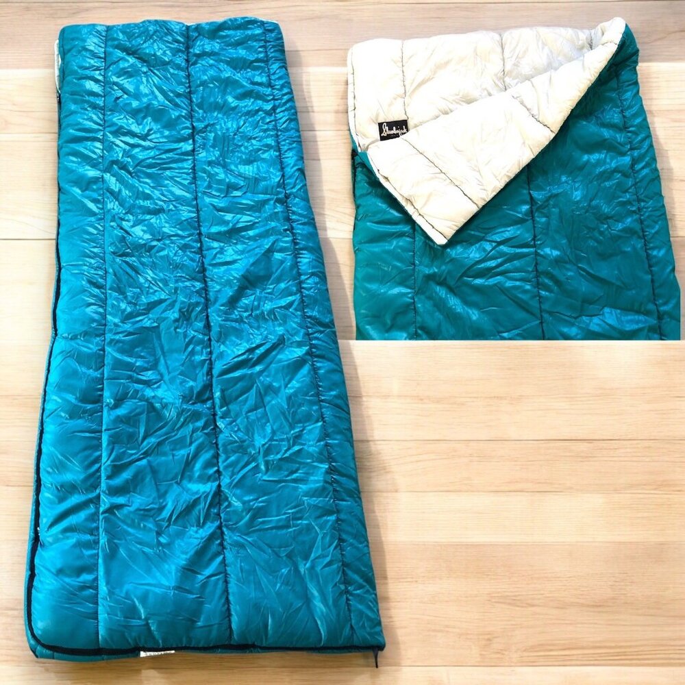 Slumberjack Blue Gray Adult Sleeping Bag Blanket Reversible 78 x 32 Camp Outdoor